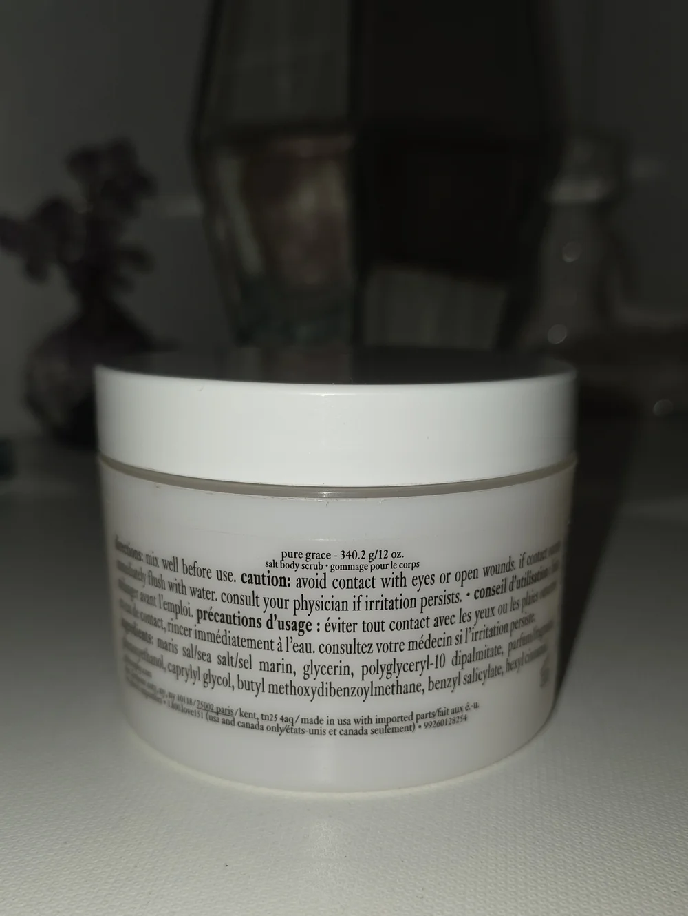 NEW Philosophy Pure Grace Salt Body Scrub 12 oz.